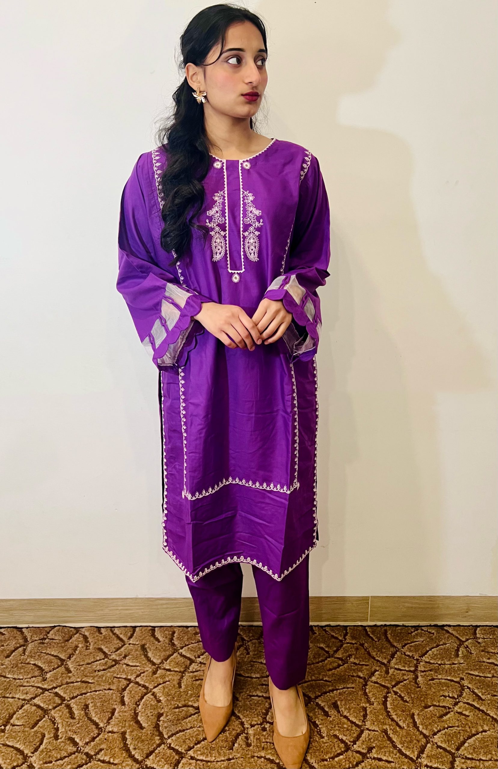Chinese Purple Emb 2pc - Imagen 3