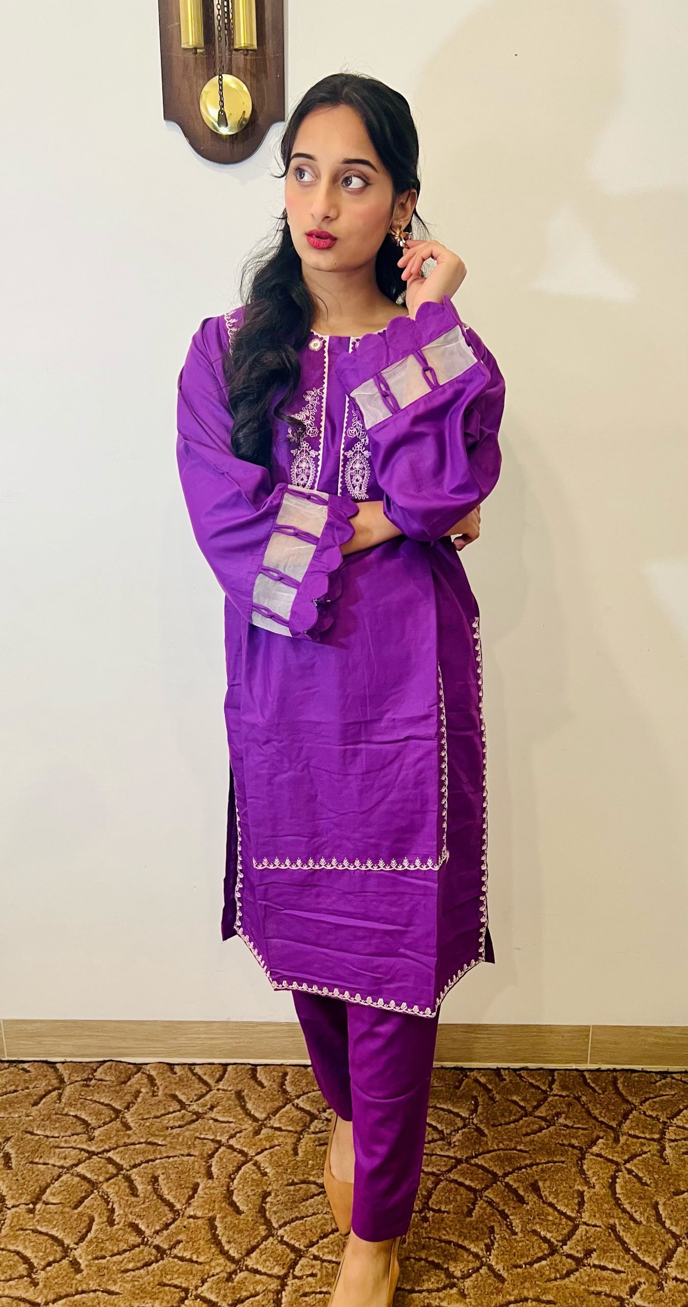 Chinese Purple Emb 2pc - Imagen 5