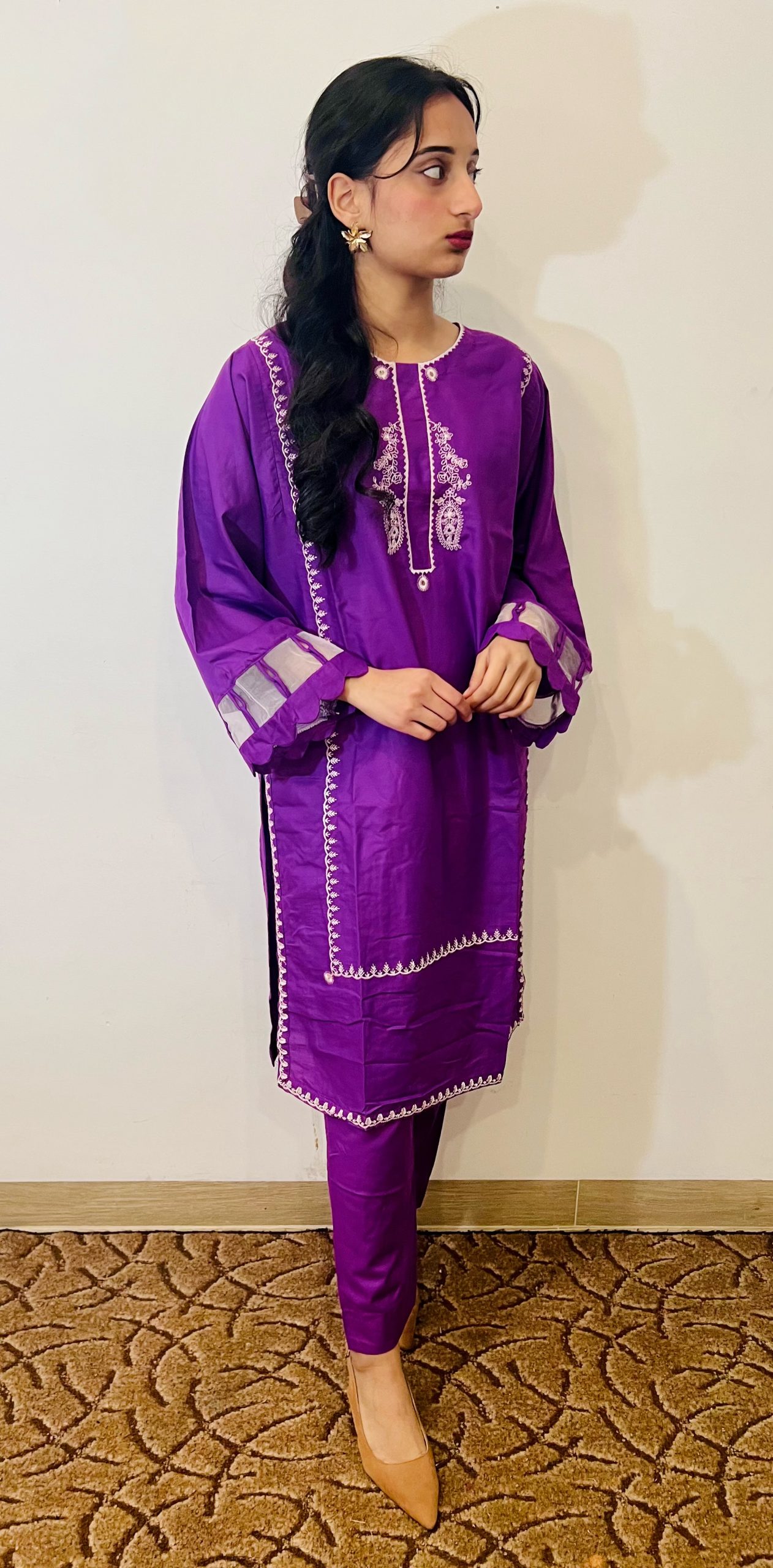 Chinese Purple Emb 2pc - Imagen 2